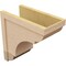 Ekena Millwork 11"W x 22"D x 22"H Classic Bryant Rough Cedar Woodgrain TimberThane Corbel, Primed Tan CORUR11X22X22BRYRCPR - alternate 2